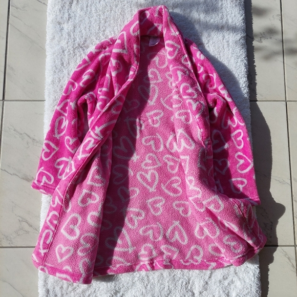 Girls Pink Bathrobe Size 10/12 - Picture 3 of 6